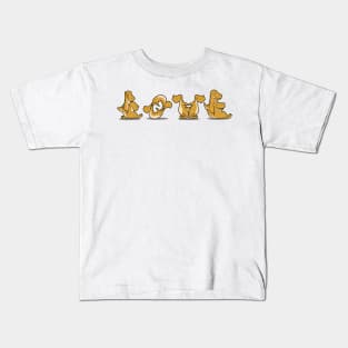 Contortion TShirt T-Rex Lover Valentines Day Dinosaur Kids Kids T-Shirt